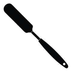 baker element isolated cake knife on white background