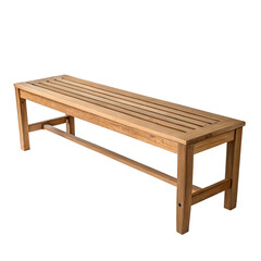 Bench on White Background