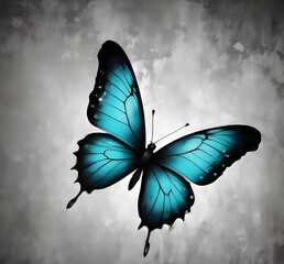 butterfly on a grunge background