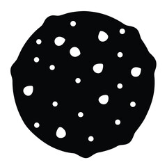 baker element isolated chocolate chips on white background