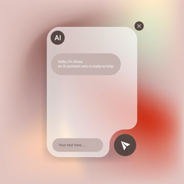 AI Assistant Chat Interface UI Design Prototype