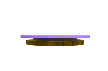podium purple 3D rendering