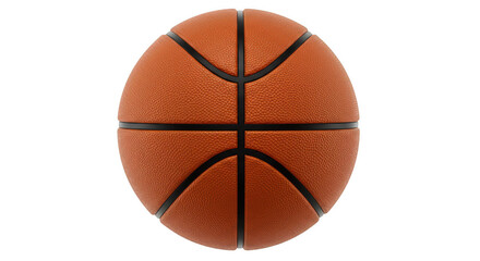 Fototapeta premium Orange basketball isolated on black background