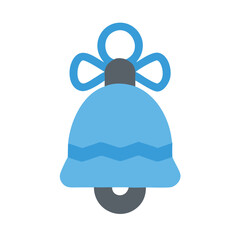 christmas bell icon, christmas bell vector illustration-simple illustration of christmas bell, perfect for christmas bell logos and icons