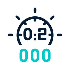 countdown timer icon, countdown timer vector illustration-simple illustration of countdown timer, perfect for countdown timer logos and icons