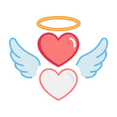 cupid s halo icon, cupid s halo vector illustration-simple illustration of cupid s halo, perfect for cupid s halo logos and icons