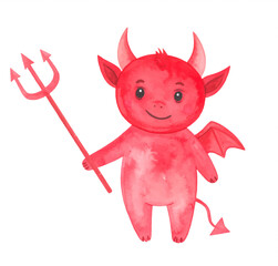 Uroczy diabełek ilustracja