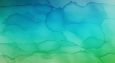 Obraz premium Abstract watercolor wash of turquoise and teal