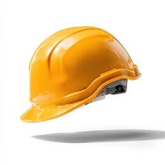 Fototapeta premium Safety First Yellow Hard Hat Construction Worker Helmet Head Protection Equipment
