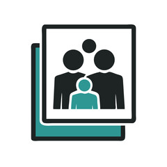 family photos icon, family photos vector illustration-simple illustration of family photos, perfect for family photos logos and icons