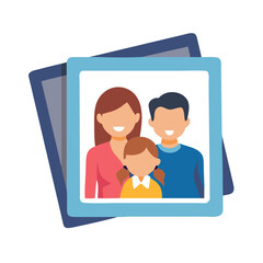 family photos icon, family photos vector illustration-simple illustration of family photos, perfect for family photos logos and icons