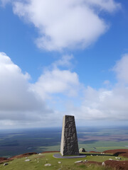 UK Trig point on Hawarth Moor