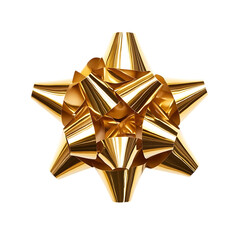  Gold bow and ribbon
