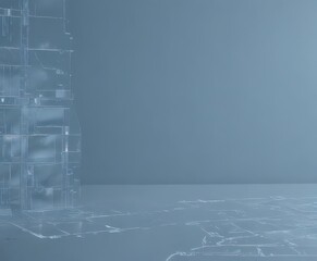 Blueprint effect on image, faded blue background,  blue print,  design element,  artistic
