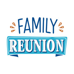 family reunion banner icon, family reunion banner vector illustration-simple illustration of family reunion banner, perfect for family reunion banner logos and icons