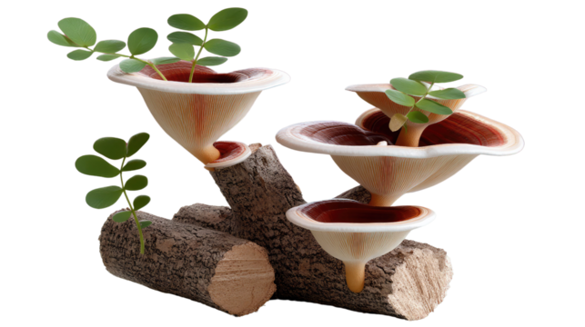 Nature's Art: a creative image, depicting the symbiotic relationship between nature's elements