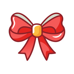 festive bow icon, festive bow vector illustration-simple illustration of festive bow, perfect for festive bow logos and icons