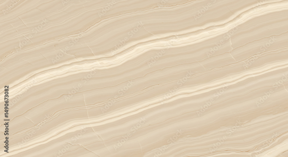 Poster beige marble stone elegant swirl pattern seamless texture background for interior design and archite