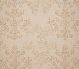 Subtle beige damask featuring delicate floral motifs  Perfect for backgrounds , damask,  subtle background