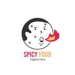 spicy hot food restaurant logo fire
