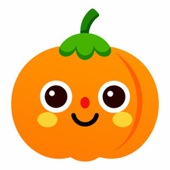 Baby Boo Pumpkin icon on white background 