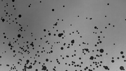 Abstract gray with pattern black dot painted wall background in black and white style or art grey wallpaper in monochrome tone.