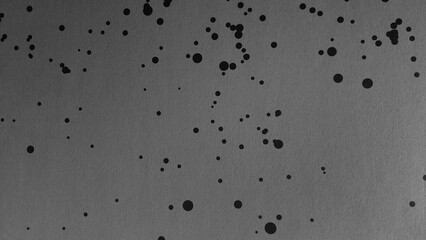 Abstract dark gray with pattern black dot painted wall background in black and white style or art grey wallpaper in monochrome tone.