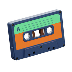Fototapeta premium Retro cassette tape design illustration for graphic resources