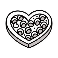 heart shaped box of chocolates icon, heart shaped box of chocolates vector, heart shaped box of chocolates web icon, heart shaped box of chocolates line art, heart shaped box of chocolate
