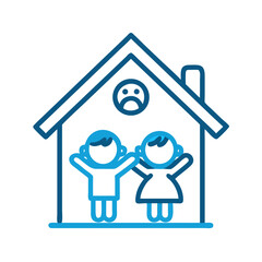 home with kids icon, home with kids vector illustration-simple illustration of home with kids, perfect for home with kids logos and icons