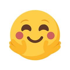 hugs emoji icon, hugs emoji vector illustration-simple illustration of hugs emoji, perfect for hugs emoji logos and icons