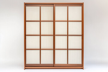 Japanese minimalist fabric sliding door wardrobe