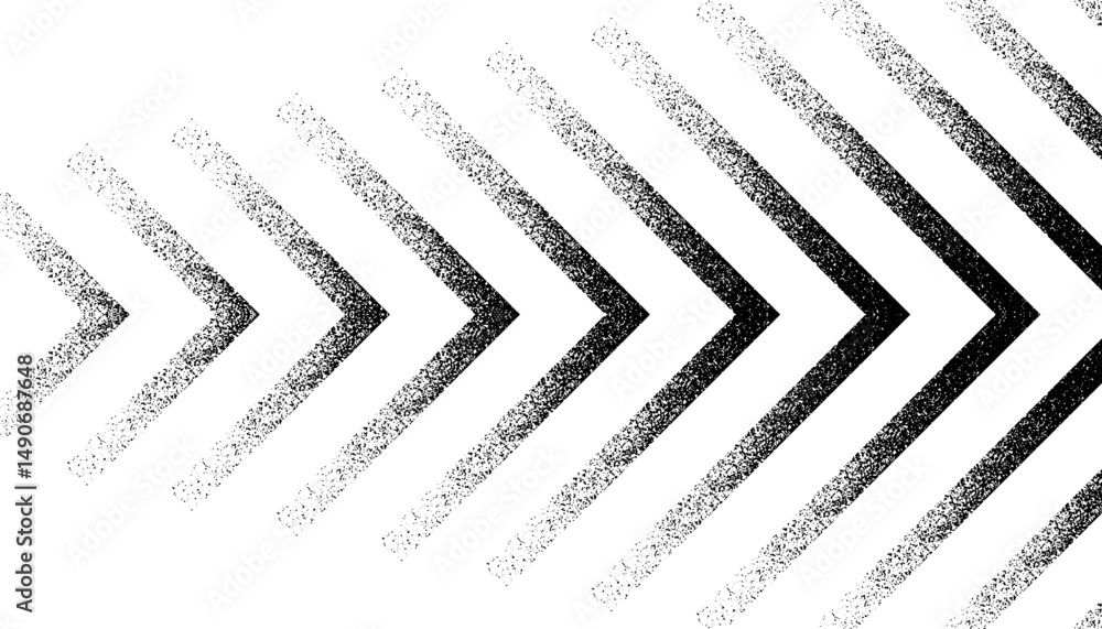Aufkleber black and white sporty background and jersey design. smooth transition of sharp arrows shape with di