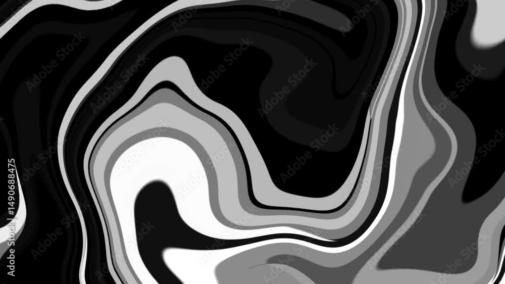 Wall mural abstract red pattern visualization with swirling gradients for art, background