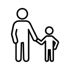 parent and baby icon, parent and baby vector illustration-simple illustration of parent and baby, perfect for parent and baby logos and icons