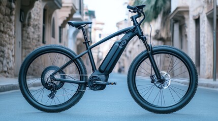 Stylish electric bike, perfect for urban adventures