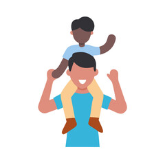 Fototapeta premium parent holding child on shoulders icon, parent holding child on shoulders vector, parent holding child on shoulders web icon, parent holding child on shoulders line art, parent holding child on should