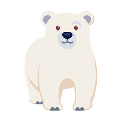 polar bear icon, polar bear vector illustration-simple illustration of polar bear, perfect for polar bear logos and icons