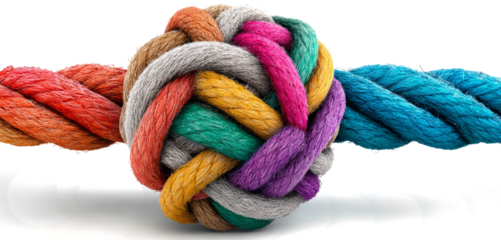 Activation of diverse ropes coming together to form a sphere