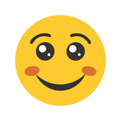 Fototapeta premium smiling eyes emoji icon, smiling eyes emoji vector illustration-simple illustration of smiling eyes emoji, perfect for smiling eyes emoji logos and icons
