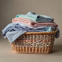 clothes in a basket
