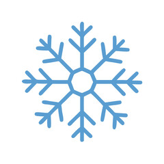 Fototapeta premium snowflake icon, snowflake vector illustration-simple illustration of snowflake, perfect for snowflake logos and icons