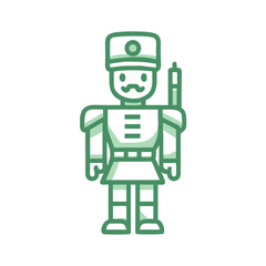 toy soldier icon, toy soldier vector illustration-simple illustration of toy soldier, perfect for toy soldier logos and icons