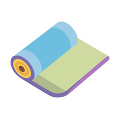 yoga mat icon, yoga mat vector illustration-simple illustration of yoga mat, perfect for yoga mat logos and icons