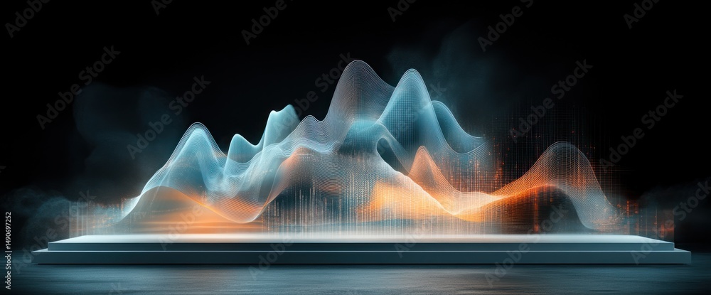 Poster abstract data visualization