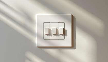 Switch Activation Event Modern Interior Light Control Minimalist Design Natural Light Close-Up Home Automation