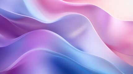 Obraz premium Gradient abstract background with waves in shades of purple, pink, and blue. Elegant backdrop with flowing, curved shapes and soft, blurred textures.