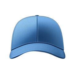 Blue Baseball Cap Headwear Isolated on White