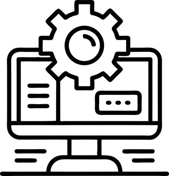 Backend software developer - flat design
