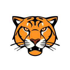 Fototapeta premium tiger head vector